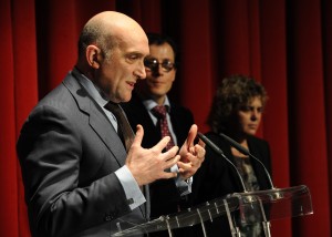 El presidente de la Diputación de Valladolid, Jesús Julio Carnero, durante la inauguración